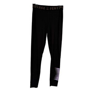 Savage X Fenty Forever Savage Jersey Legging Black Caviar Purple Lavender Size M